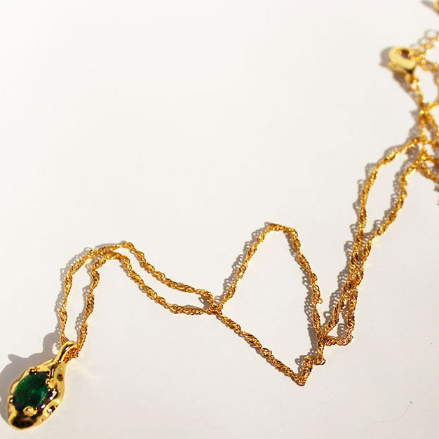 Wholesale Zircon Clavicle Brass Necklaces